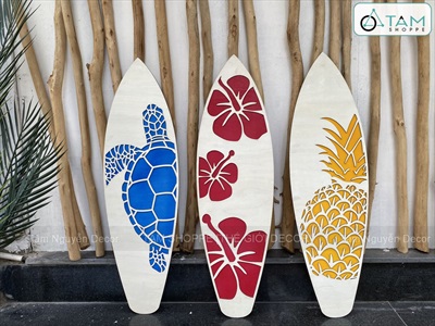 Ván lướt sóng decor Summer cao 90cm [Gỗ dày - chuẩn đẹp] VLS-11